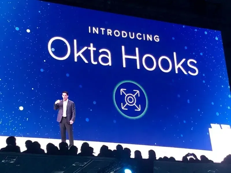 Todd McKinnon introducing Oktas Webhooks at Oktane19