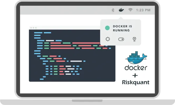 Laptop running Riskquant on Docker